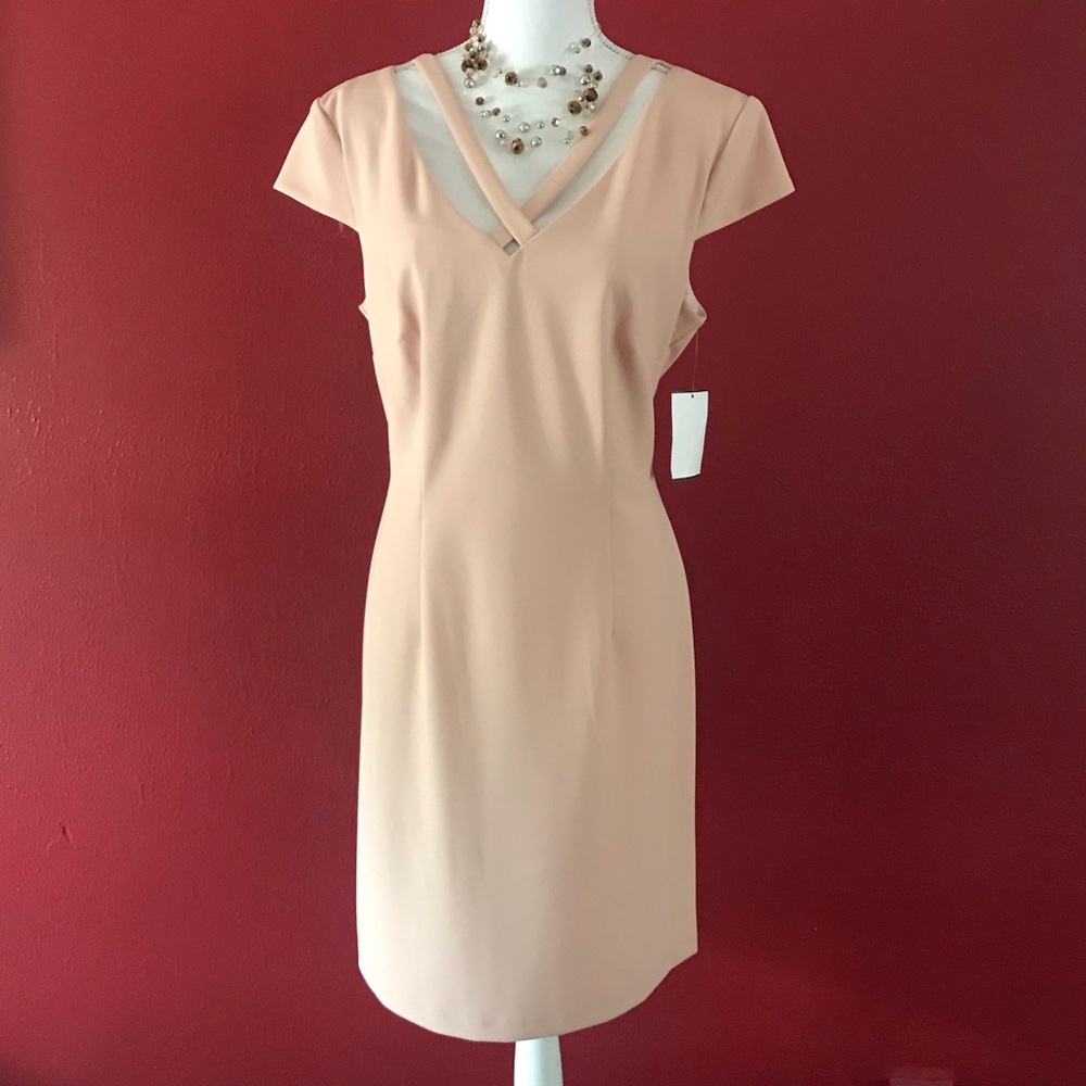 NWT: Peach Connected Apparel dress.  Sz. 12